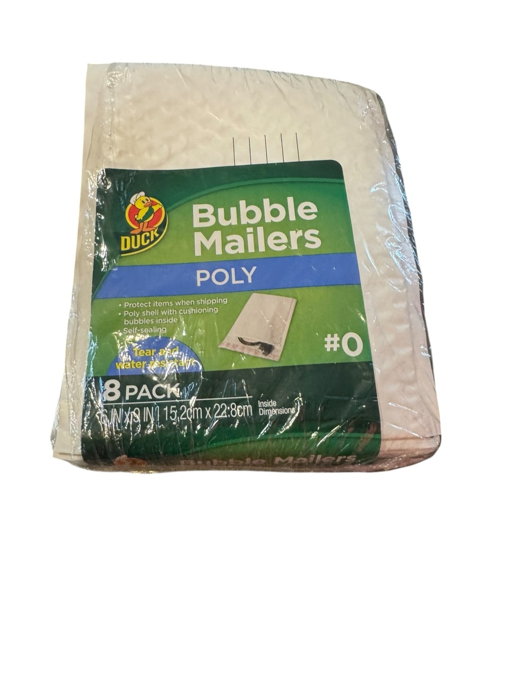 Duck Bubble 6" x9" Poly Bubble Mailers Quantity:6